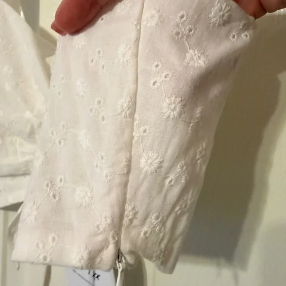 Princess Polly White Floral Print Crop Top - Picture 5 of 7